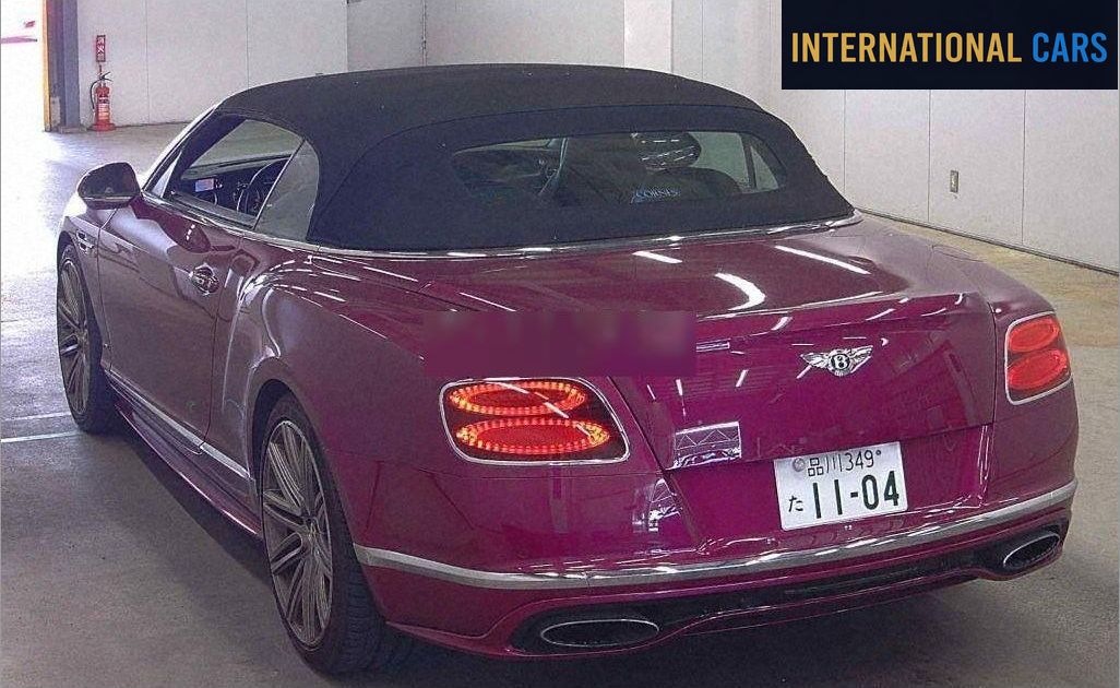 BENTLEY CONTINENTAL OP 4WD GT SPEED CONVERTIBLE 2016 - photo 2 - Import Japon | International Cars